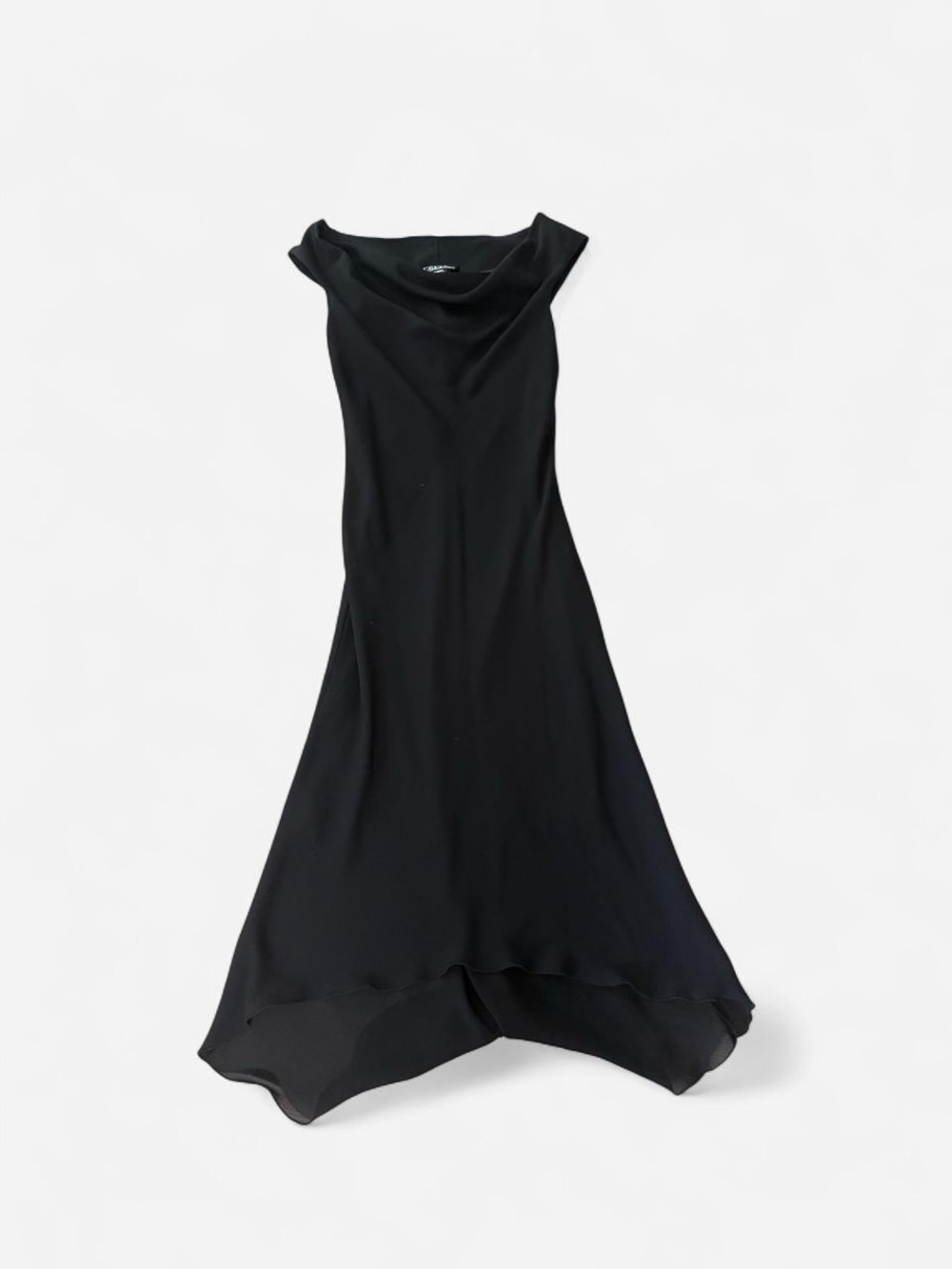 City Triangles Black Asymmetrical Hem Cocktail Dress